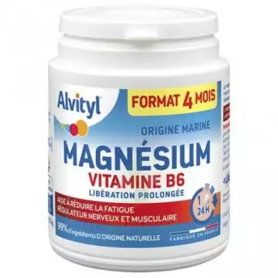 Alvityl Magnésium Vitamine B6 Libération Prolongée Comprimés Lp Pot/120 à Égletons